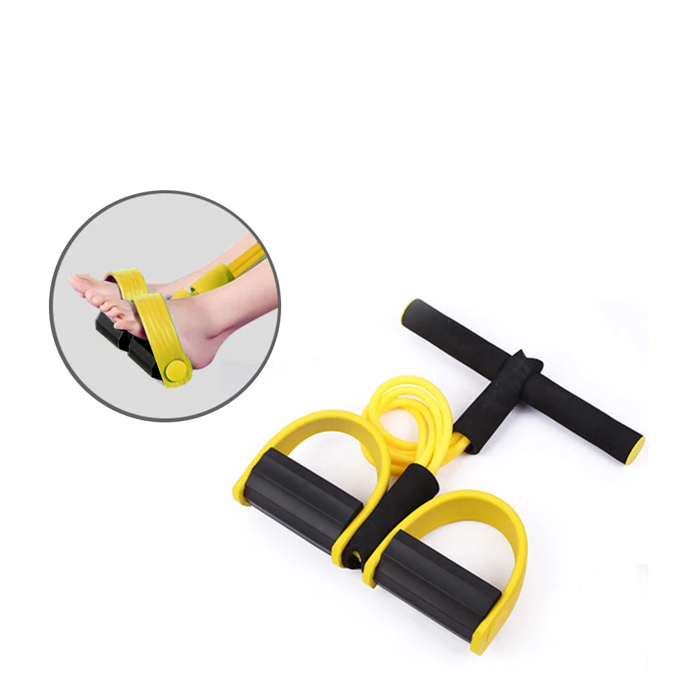 TPE Puller Pedal Ankle Abdominal Exerciser Sit-up Pull Rope Expander Elastic Bands Home Gym Sport Training Fitness Equipment