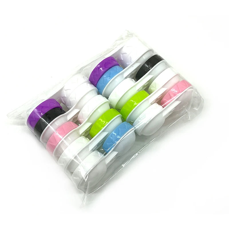 10 pcs lot Colored Contact Lenses Case L+R Contact Lens Case For Eyes Contacts Travel Kit Holder Lens Container