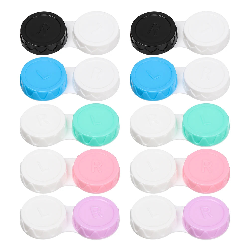 20 PCS Glasses Cosmetic Contact Lenses Box Contact Lens Case for Eyes travel Kit Holder Container Travel Accessaries Wholesale