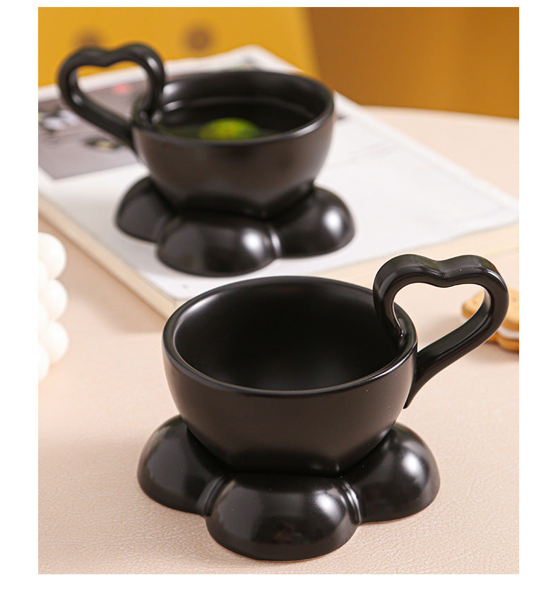 Ceramic Cloud Mug - Cute Coffee Cup Set with Detachable Coaster - Personalized for Hot & Cold Drinks, Water or Milk | 160 ml