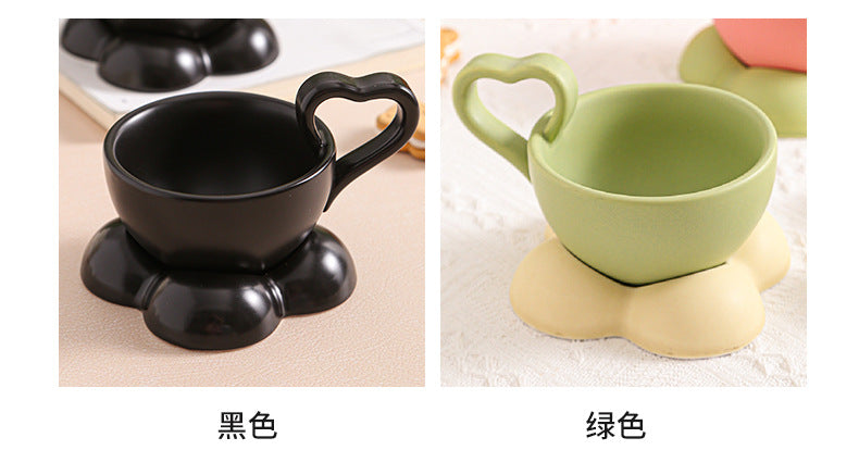 Ceramic Cloud Mug - Cute Coffee Cup Set with Detachable Coaster - Personalized for Hot & Cold Drinks, Water or Milk | 160 ml