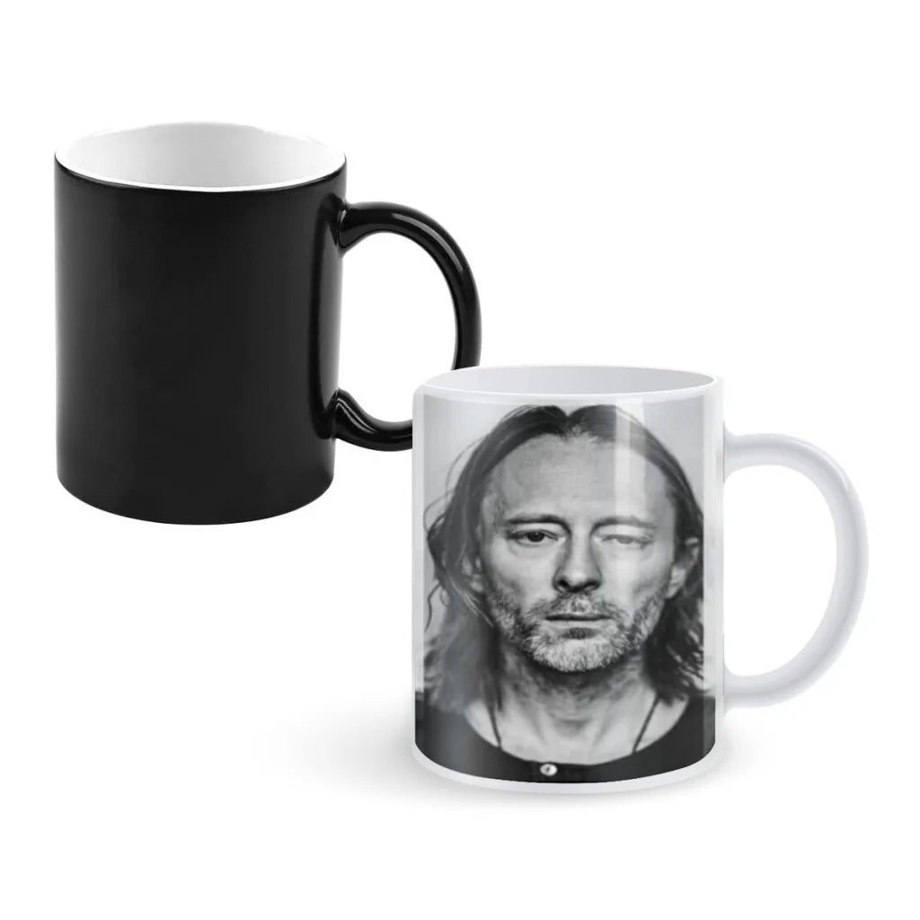 Rock Band Radiohead Music Art Nordic Magic Hot Cold Heat Temperature Sensitive Color-Changing Coffee Tea Milk Mug Cup