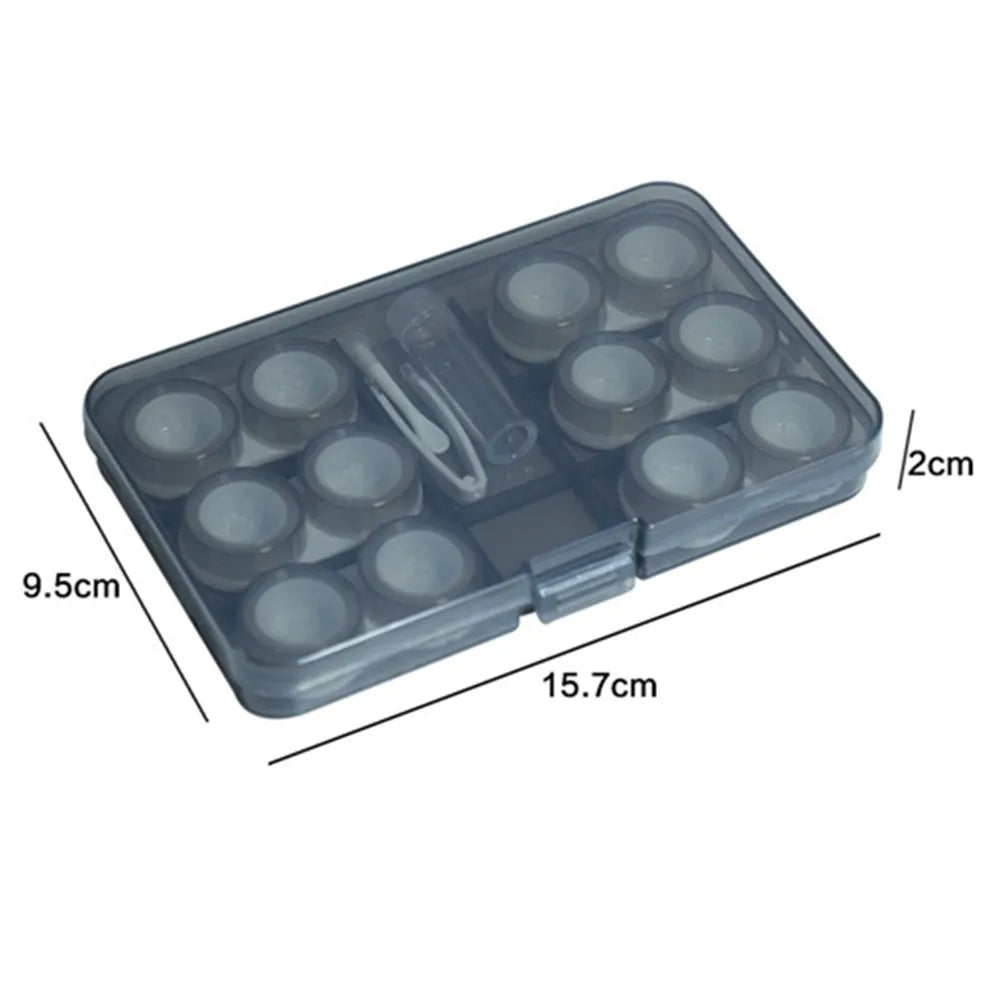 6 Pair Contact Lens Case Contact Lens Storage Box Portable Travel Contact Lenses Case Soak Container Lenses Box for Beauty Pupil