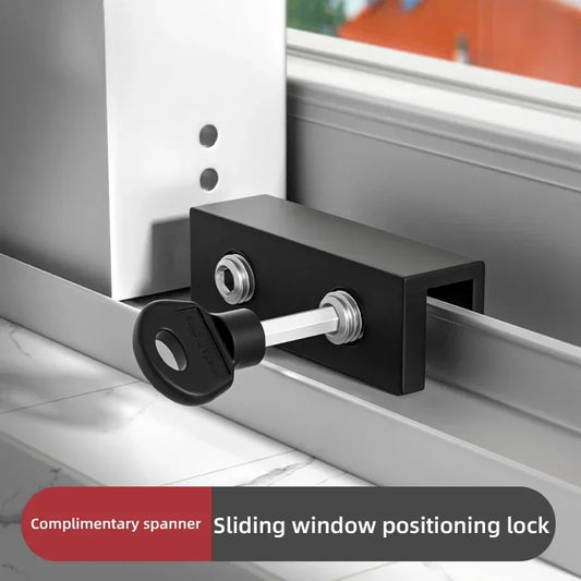 2pcs Child Safety Window Lock with Positioning Buckle for Sliding Glass Windows Security Bars for Added Protection and Security