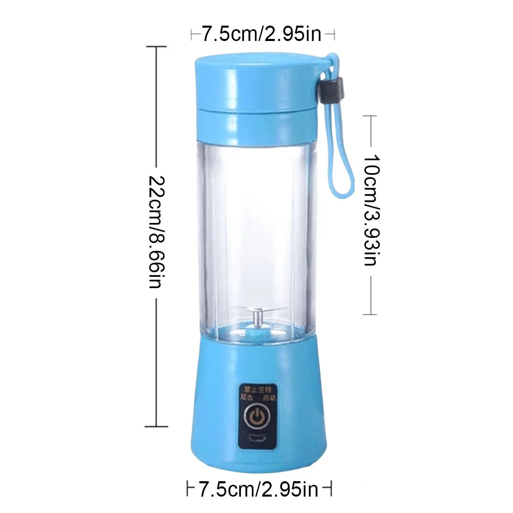 400ml Smoothies Mixer Machine with 6 Blades Mini Electric Juicer Multifunctional Vegetable Juicer Blender for Home Office Travel