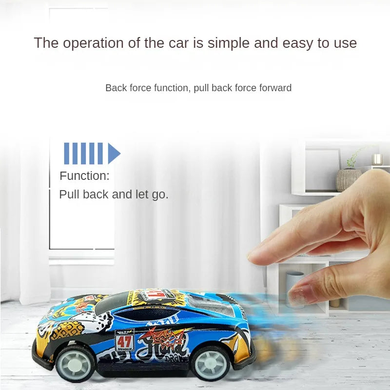 60/120Pcs Alloy Racing Cars Rebound Car Multiple Alloy Car Ornament Collectibles Children'S Toys Birthday Gift 2023 New