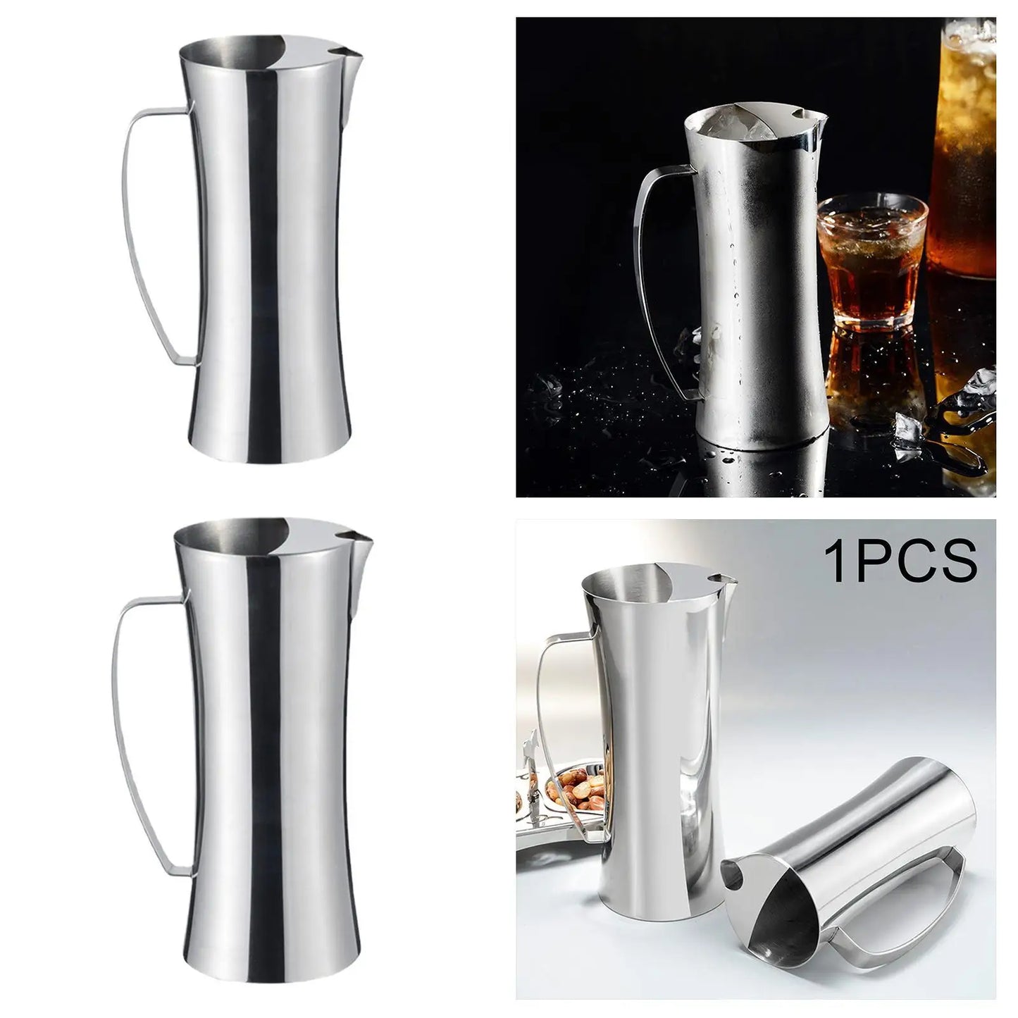 Water Pitcher with Handle Drink Dispenser Jug for Juice Cold Drinks Lemonade