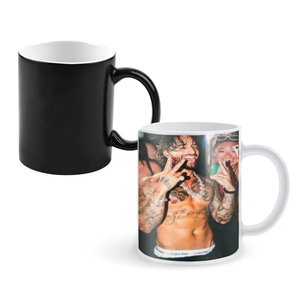 Maluma Magic Hot Cold Heat Temperature Sensitive Color-Changing Coffee Tea Milk Mug Cup