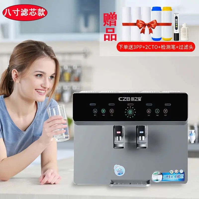 Purification and heating all-in-one  water purifier hot and cold water dispenser revers osmosis system