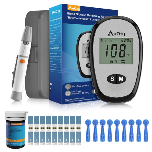 Blood Glucose Meter With GDH Blood Glucose Test Strip Glucometer Kit Blood Sugar Monitor for Diabetes Test 5 Seconds Fast Result