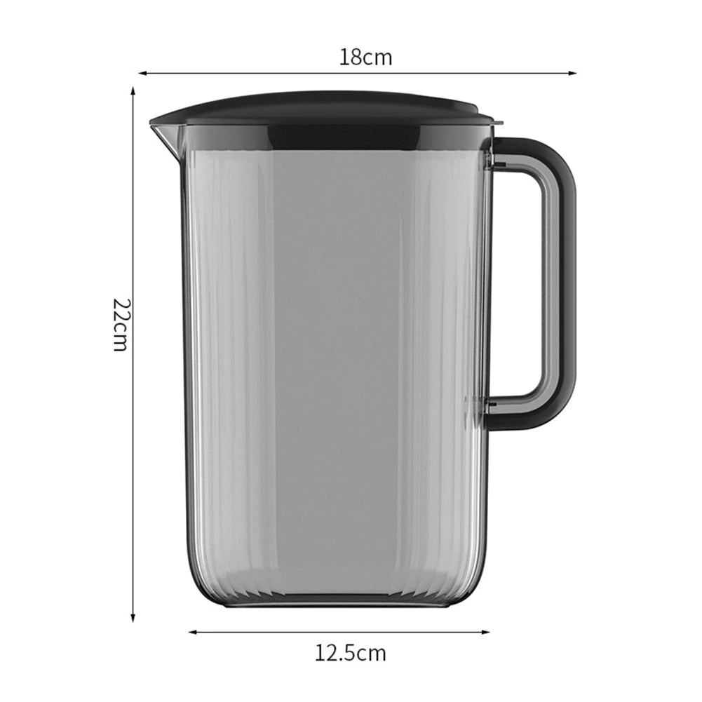 2 Liter Cold Kettle with 4 Cups Plastic Household Drinking Water Bottle with Handle Lemonade Pitcher Containers Beverage Jug