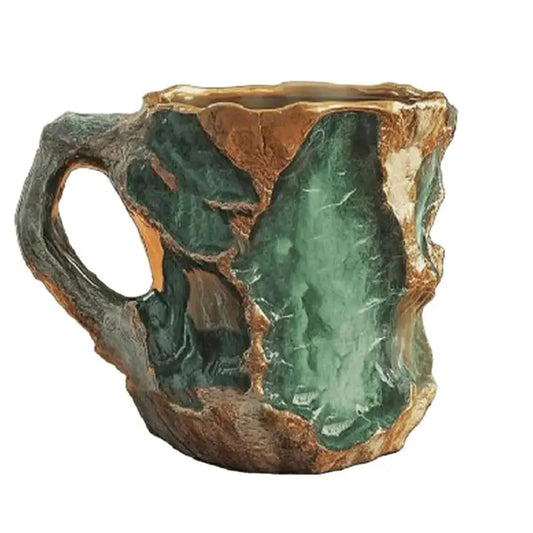 Mineral Crystal Design Decorative Coffee Mug Agate Crystal Texture Coffee Mug Agate Texture Hot Cold Water Cup For Boys Girls