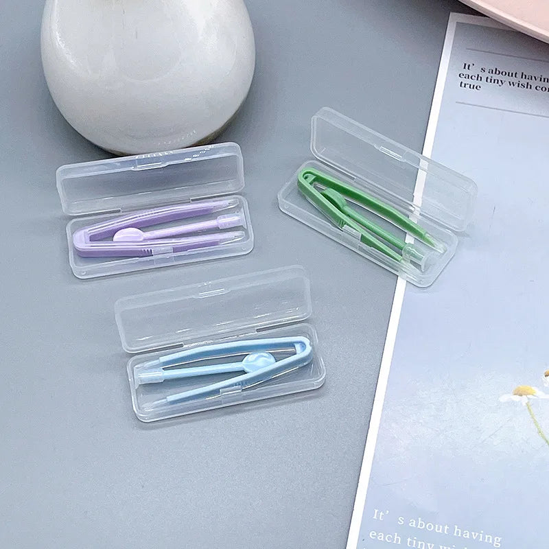 1 Set Contact Lens Inserter Wearing Tool Contact Lenses Tweezers Suction Stick Travel Kit for Eye Care Contact Lens Accessories