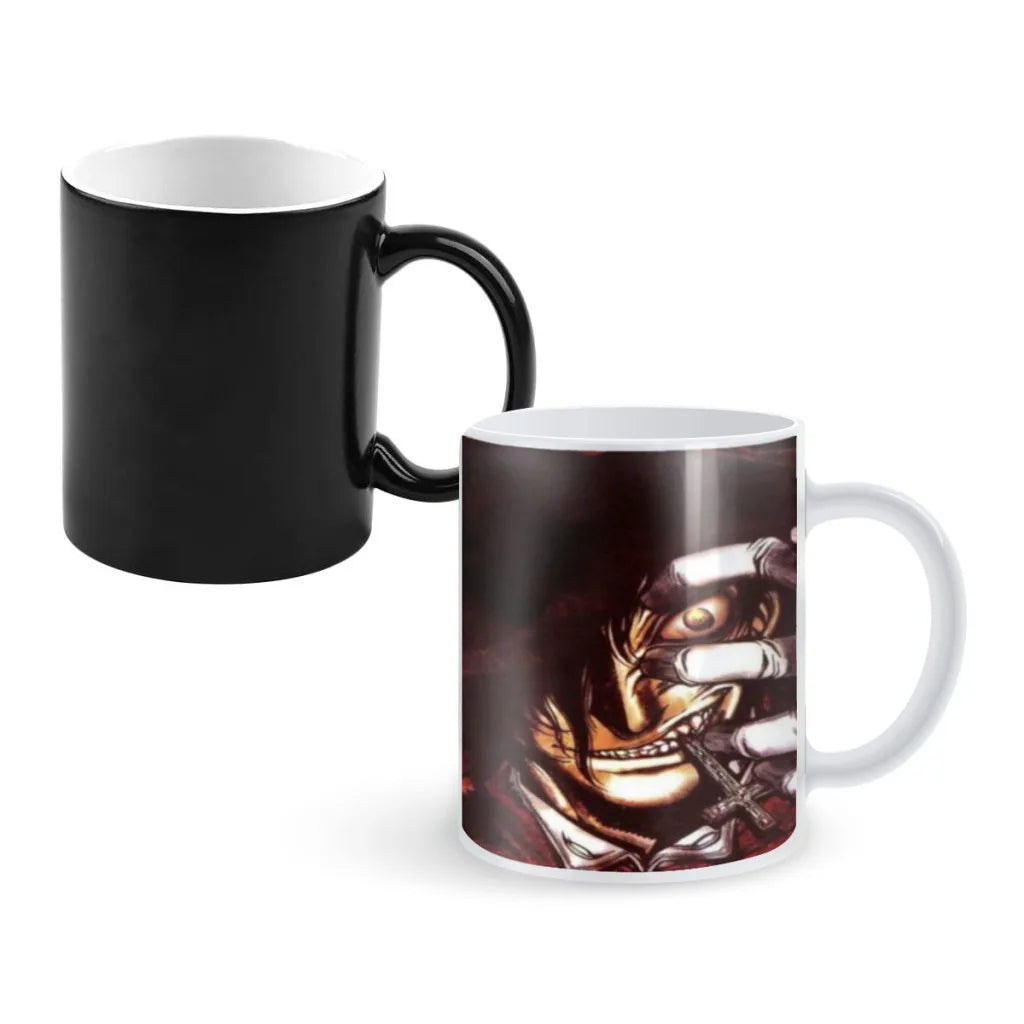 Alucard Hellsing Anime Movie Magic Hot Cold Heat Temperature Sensitive Color-Changing Coffee Tea Milk Mug Cup