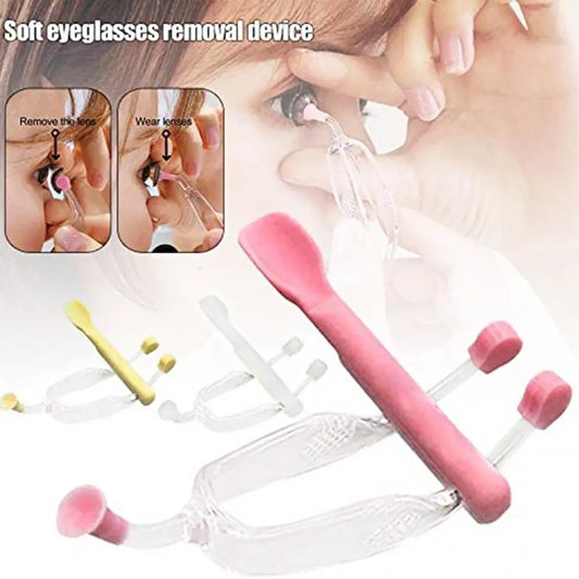 1 Set Eye Care Portable Contact Lens Applicator Inserter Tool Kit Tweezers Remover Cleaner Contact Lens Remover