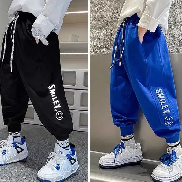 Boys' Sweatpants Autumn New Children's Sports Pants Spring and Autumn Medium and Big Children