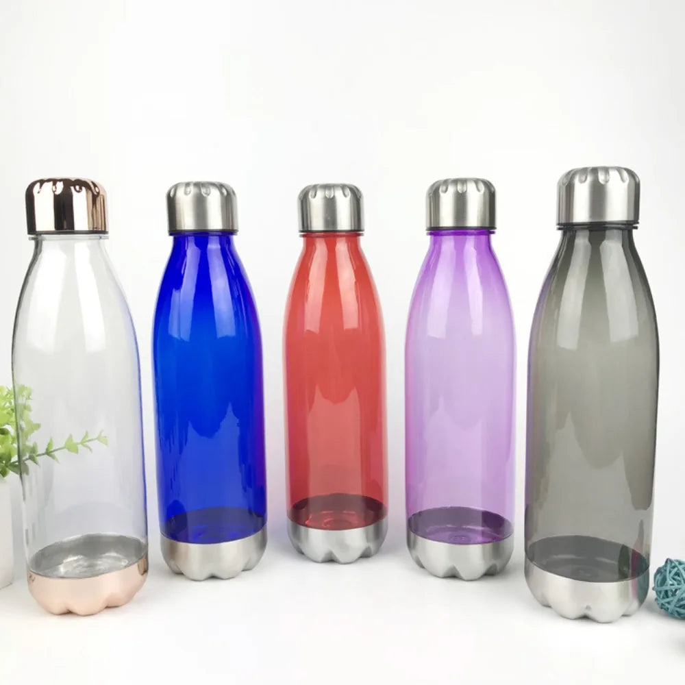 2024 Hydro Flask Creative Plastic 500ml Coke Bottle Cup 700ml Stainless Steel Lid Steel Bottom Bowling Sports Water Bottle