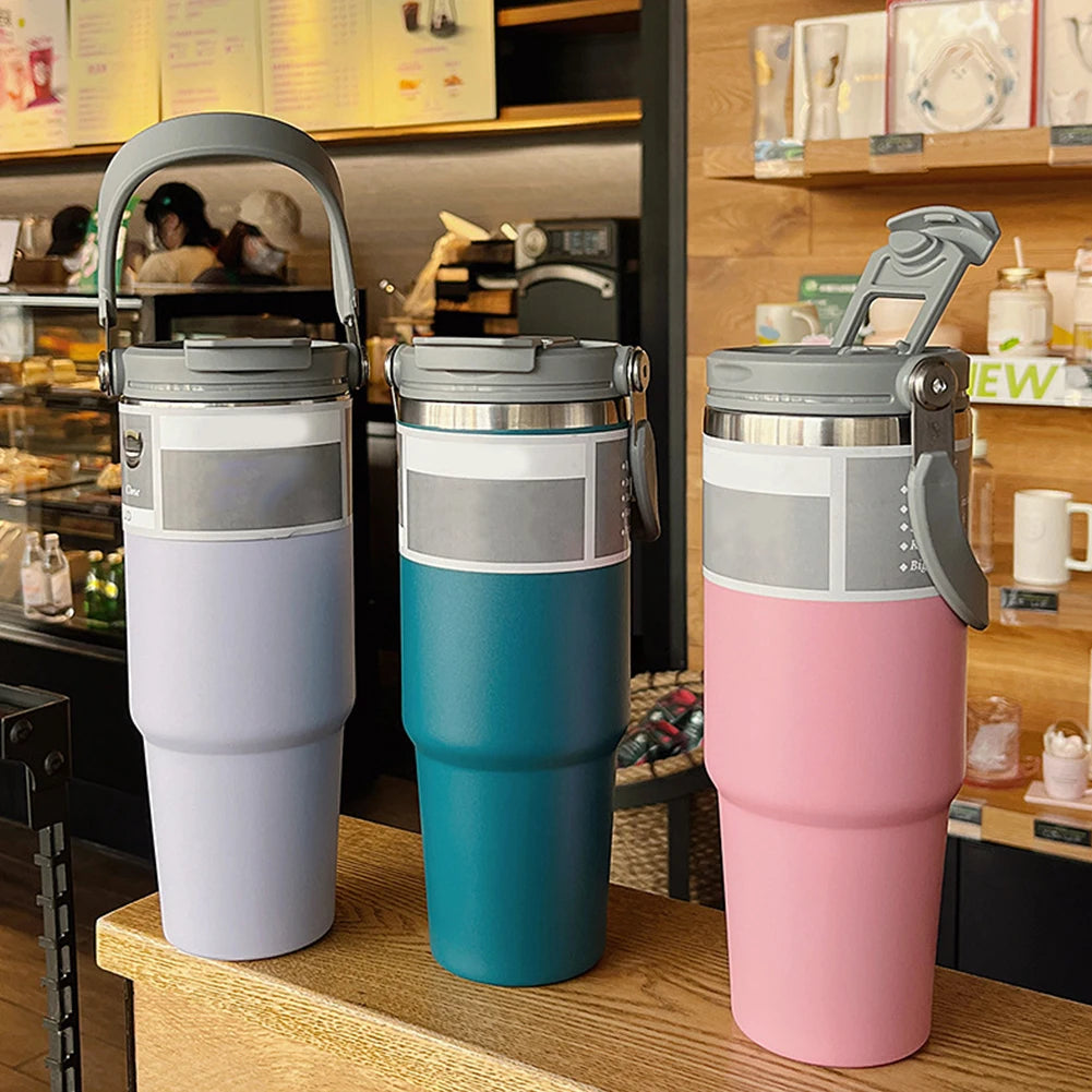 20/30Oz for Stanley Thermal Water Bottle Cover Coffee Cups Flip Straw Cap Replacement Spill Proof Mugs Tumbler Lid Accessories