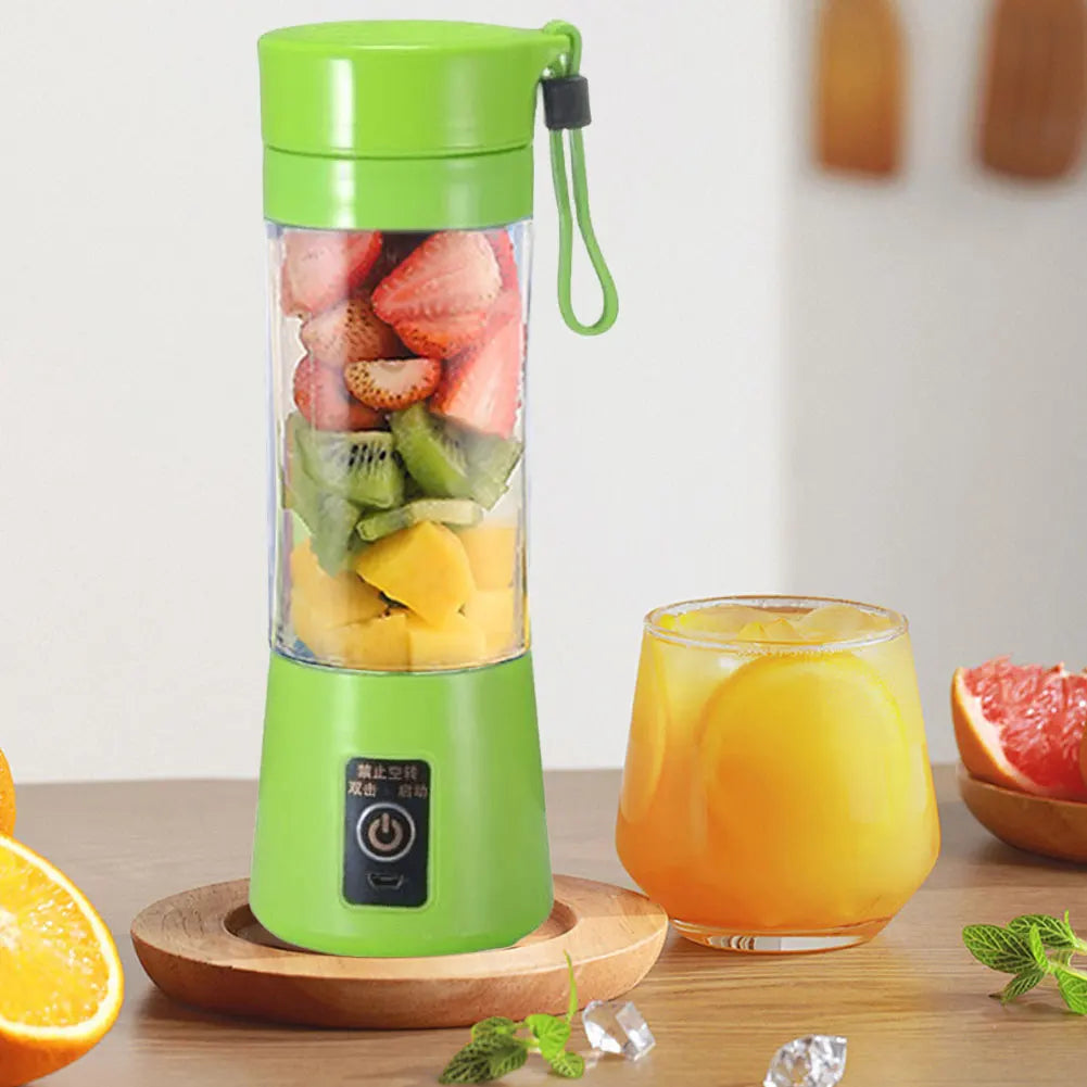 400ml Smoothies Mixer Machine with 6 Blades Mini Electric Juicer Multifunctional Vegetable Juicer Blender for Home Office Travel