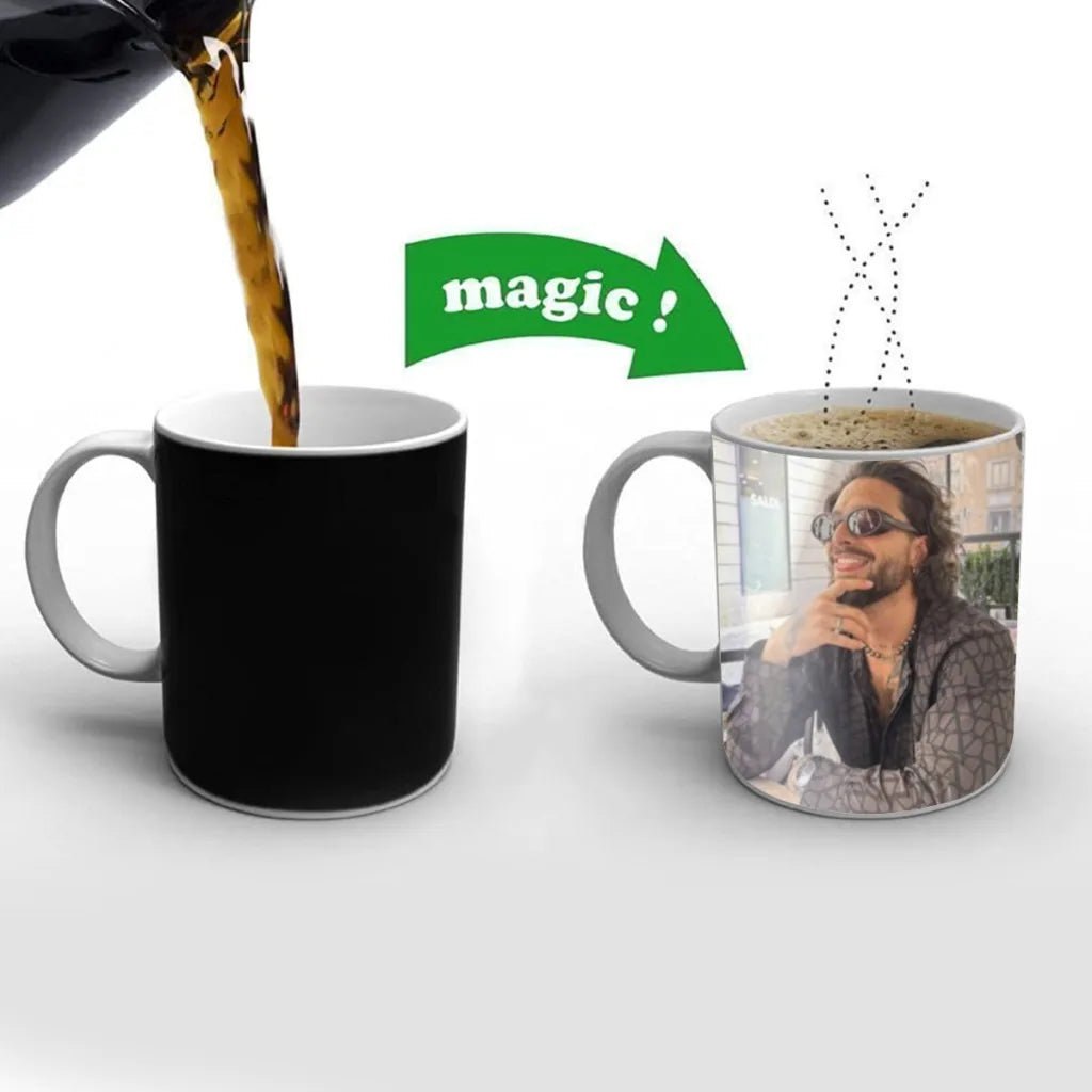 Maluma Magic Hot Cold Heat Temperature Sensitive Color-Changing Coffee Tea Milk Mug Cup