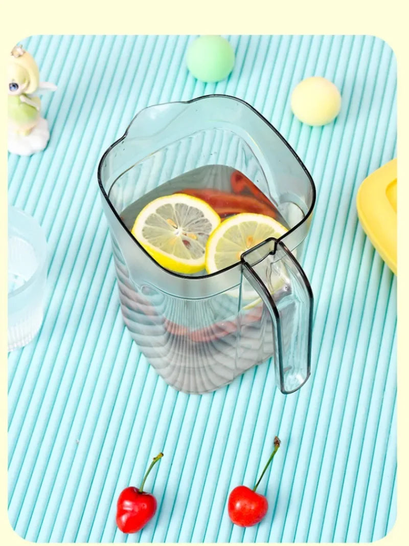 2.2L Cold Water Pot Summer Refrigerator Large Capacity Transparent Drink Bucket Cold Resistant Easy To Clean Plastic Water Jug