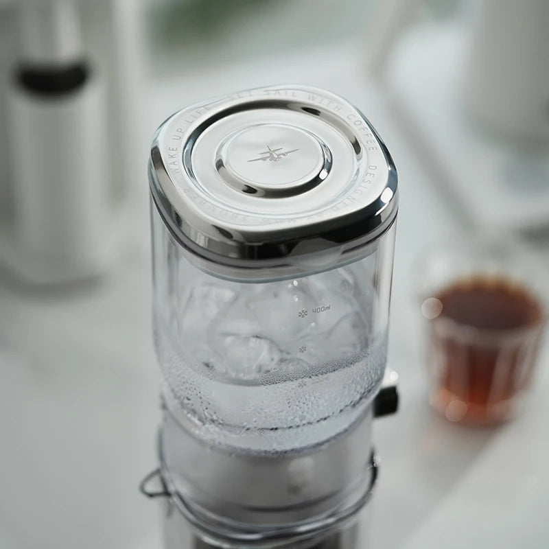 Cold Brew Coffee Maker - Adjustable Water Flow Dripper for Iced Coffee & Tea - Stainless Steel Filter | MHW-3BOMBER