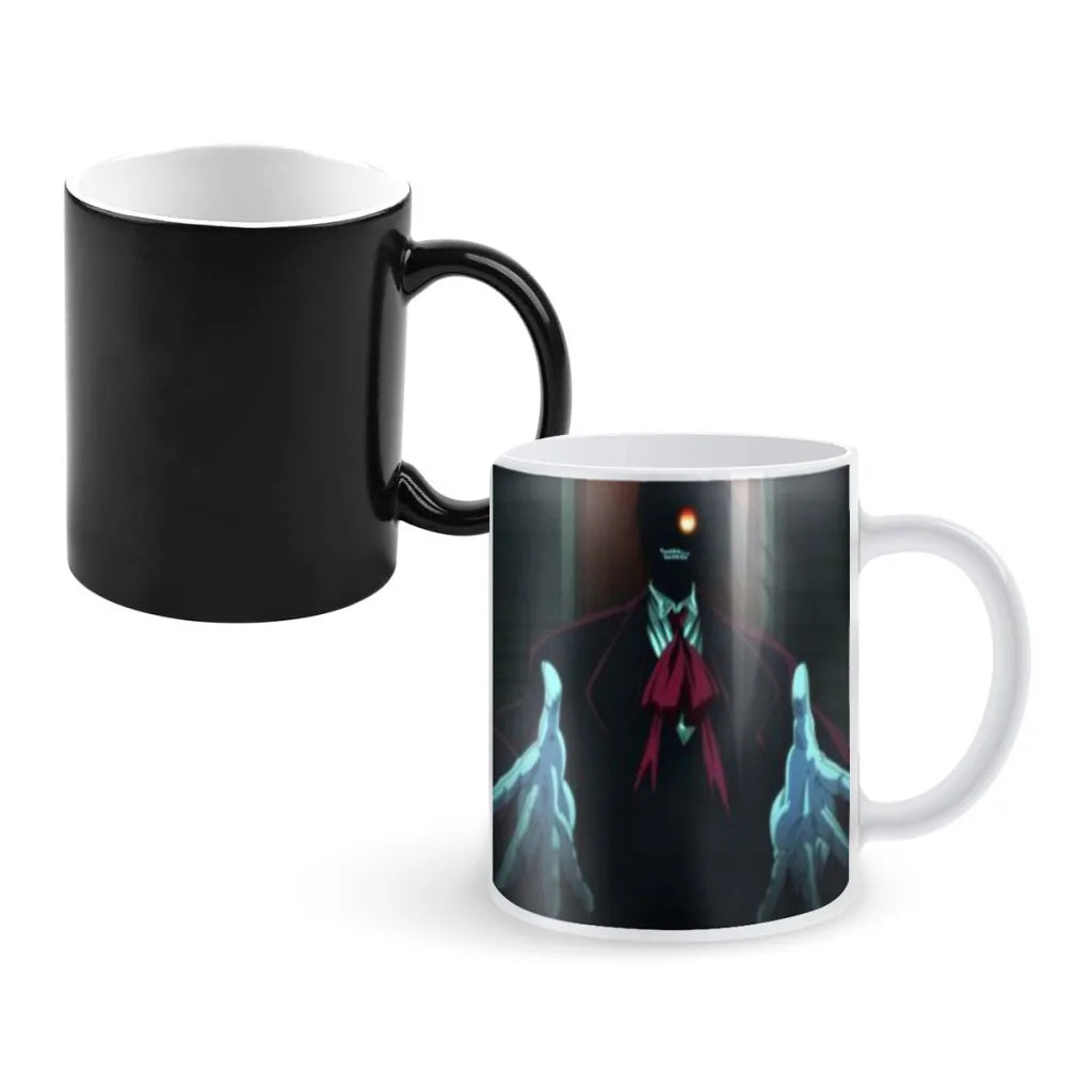 Alucard Hellsing Anime Movie Magic Hot Cold Heat Temperature Sensitive Color-Changing Coffee Tea Milk Mug Cup