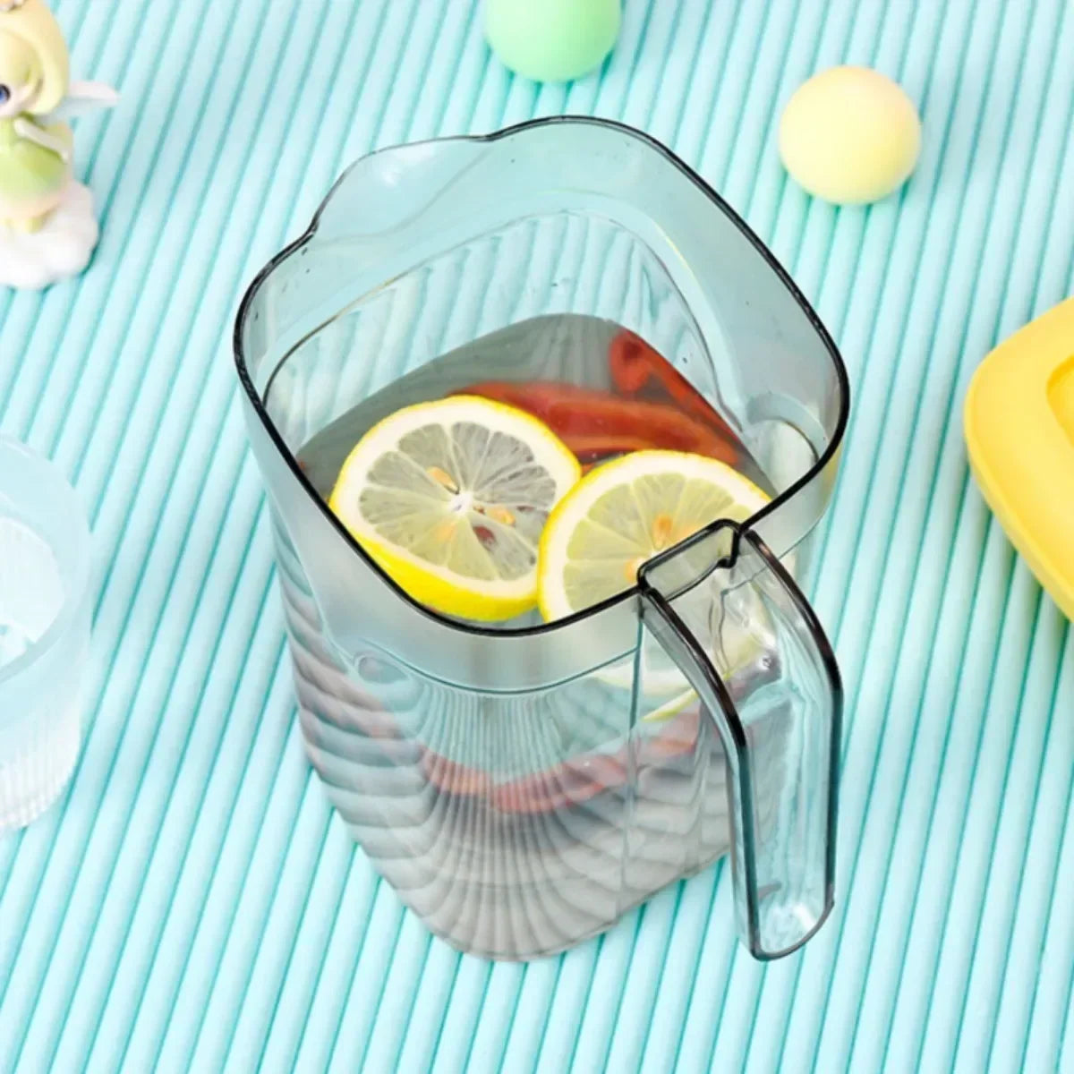 2.2L Cold Water Pot Summer Refrigerator Large Capacity Transparent Drink Bucket Cold Resistant Easy To Clean Plastic Water Jug