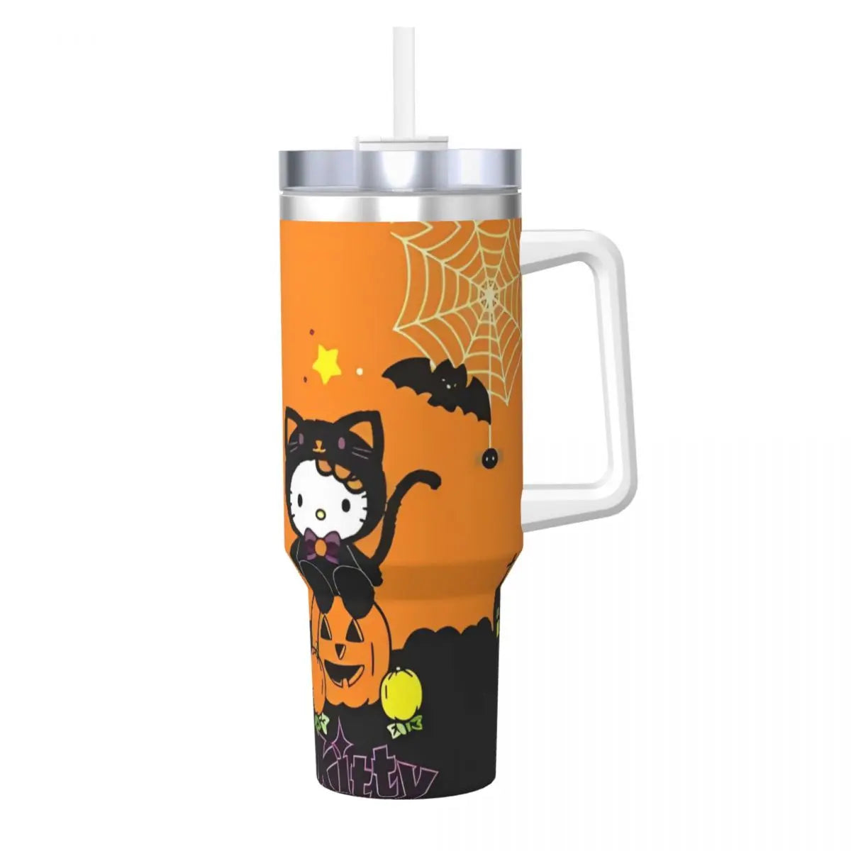 Stainless Steel Tumbler Hello Kitty Halloween Thermal Mug Insulated Cold and Hot Car Mugs Travelist Design Water Bottle