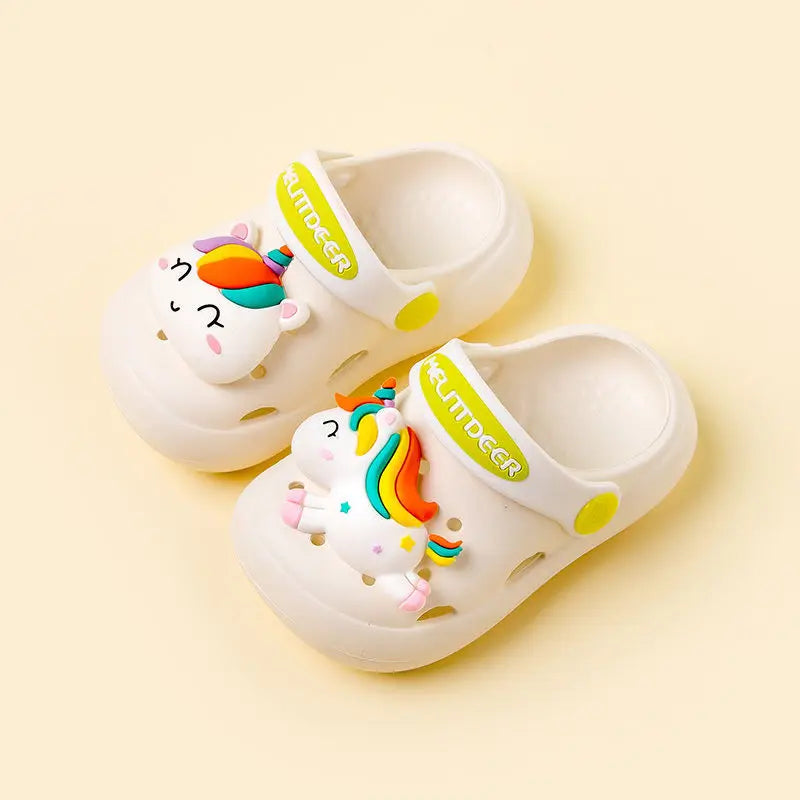 Disney Children's Slippers Summer Girls' Anti slip Bathroom Minnie Mouse Children's Boys' Cartoon Shower Slippers Hole Shoes