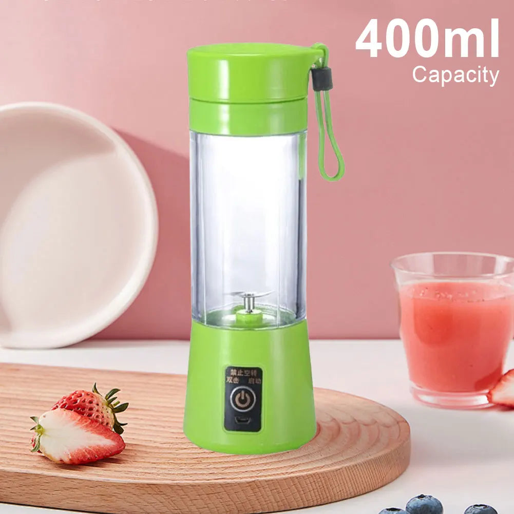 400ml Smoothies Mixer Machine with 6 Blades Mini Electric Juicer Multifunctional Vegetable Juicer Blender for Home Office Travel