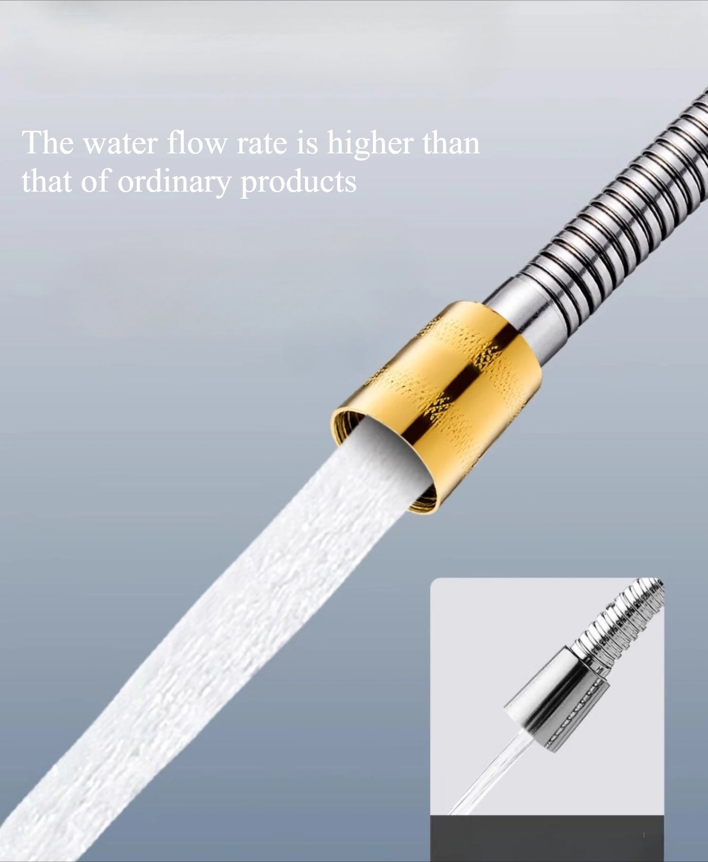 Bathroom accessories, shower hose, explosion-proof hot and cold water universal