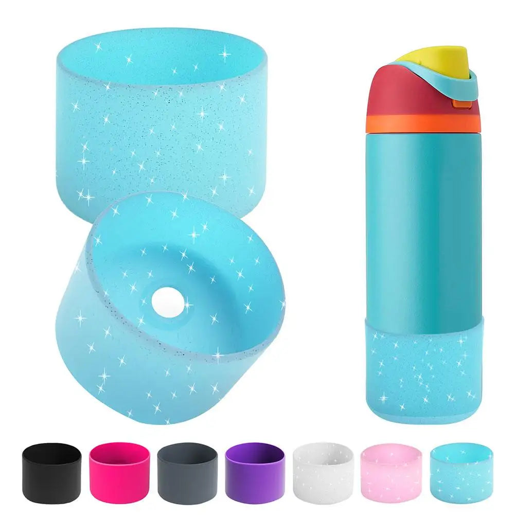 Silicone Water Bottle Boot For Owala 24oz 32oz Anti-Slip Thicken Protective Sleeve Bottom Bumper Protector For Twist And Fl Z7L3