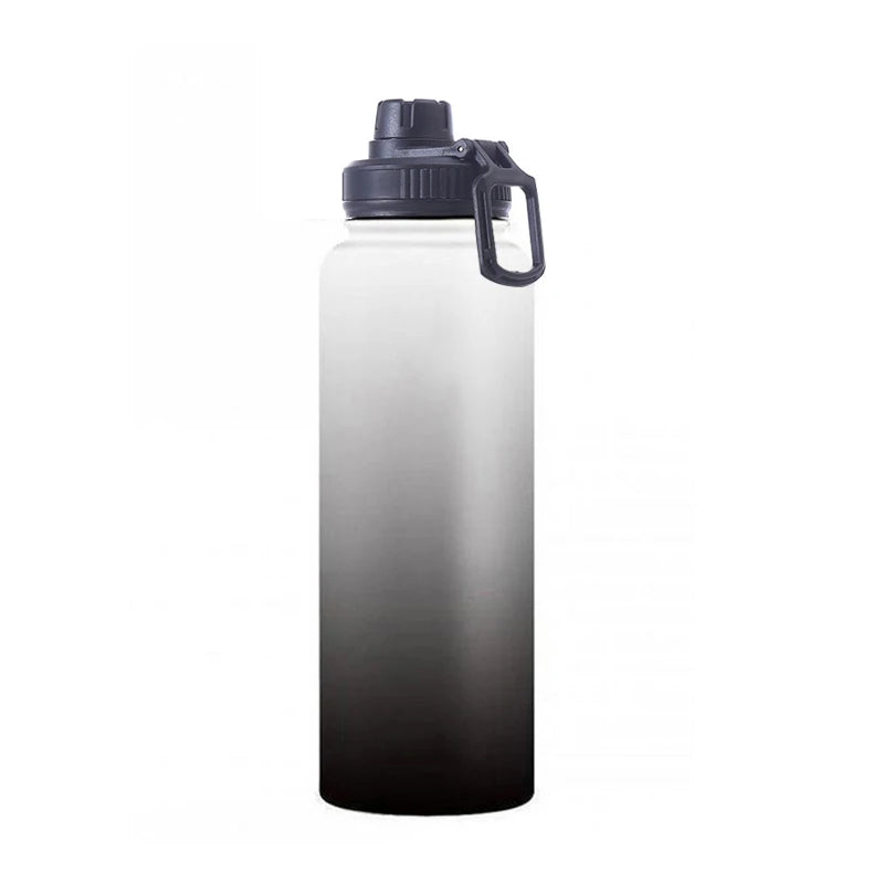 Hydroes Stainless Steel Water Bottle with Straw Lid - 18oz, 32oz, 40oz, Vacuum Insulated Flask for Sports & Outdoors | 2L Capacity