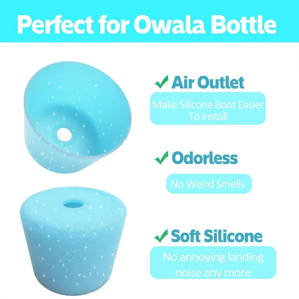 Silicone Water Bottle Boot For Owala 24oz 32oz Anti-Slip Thicken Protective Sleeve Bottom Bumper Protector For Twist And Fl Z7L3