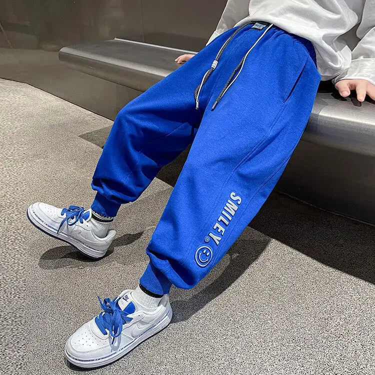 Boys' Sweatpants Autumn New Children's Sports Pants Spring and Autumn Medium and Big Children