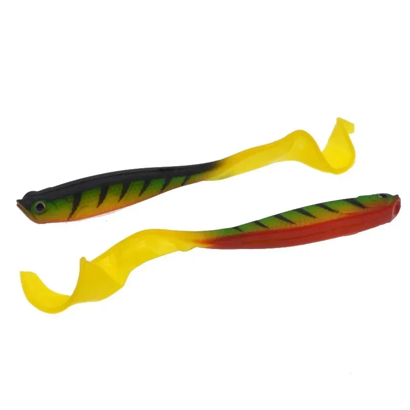 Fishing Lure 125mm 5.5g Swimbait Shad T-Tail Soft Bait Artificial Silicone Lures Bass Pike Wobblers Fishing Jigging Tools