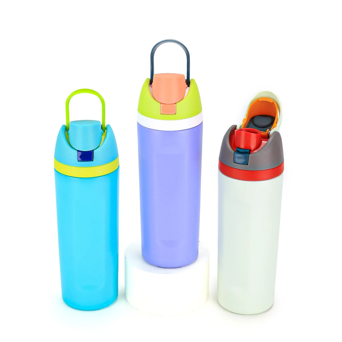 Vacuum Insulated Water Bottle with Straw 19/24/32oz Stainless Steel Thermos Bottle Base Cover for Owala 24oz Sports Vacuum Flask