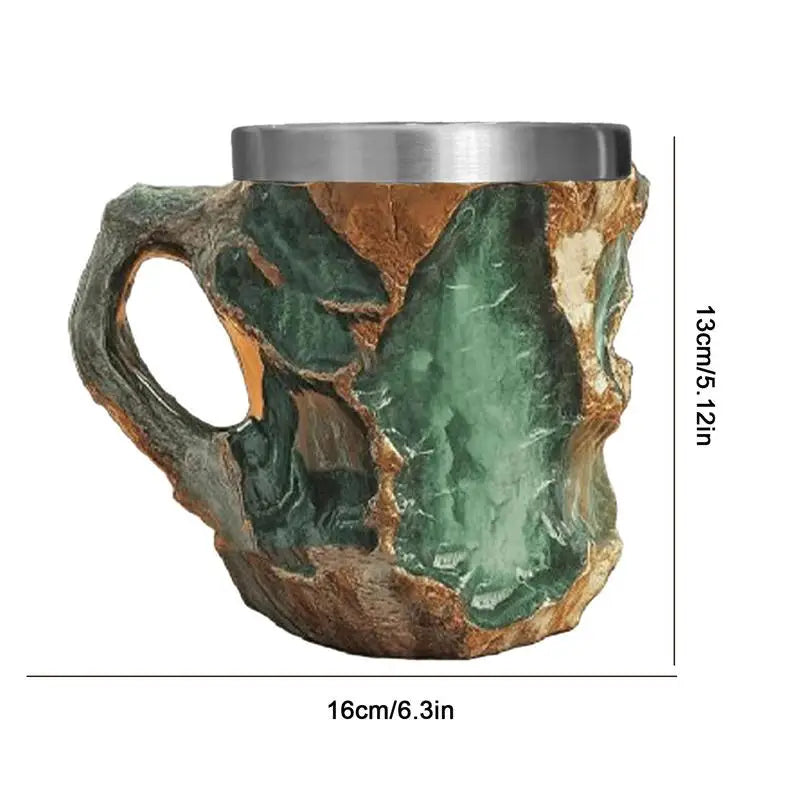 Mineral Crystal Design Decorative Coffee Mug Agate Crystal Texture Coffee Mug Agate Texture Hot Cold Water Cup For Boys Girls