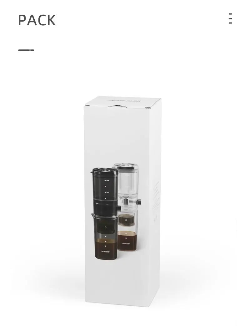 Cold Brew Coffee Maker - Adjustable Water Flow Dripper for Iced Coffee & Tea - Stainless Steel Filter | MHW-3BOMBER