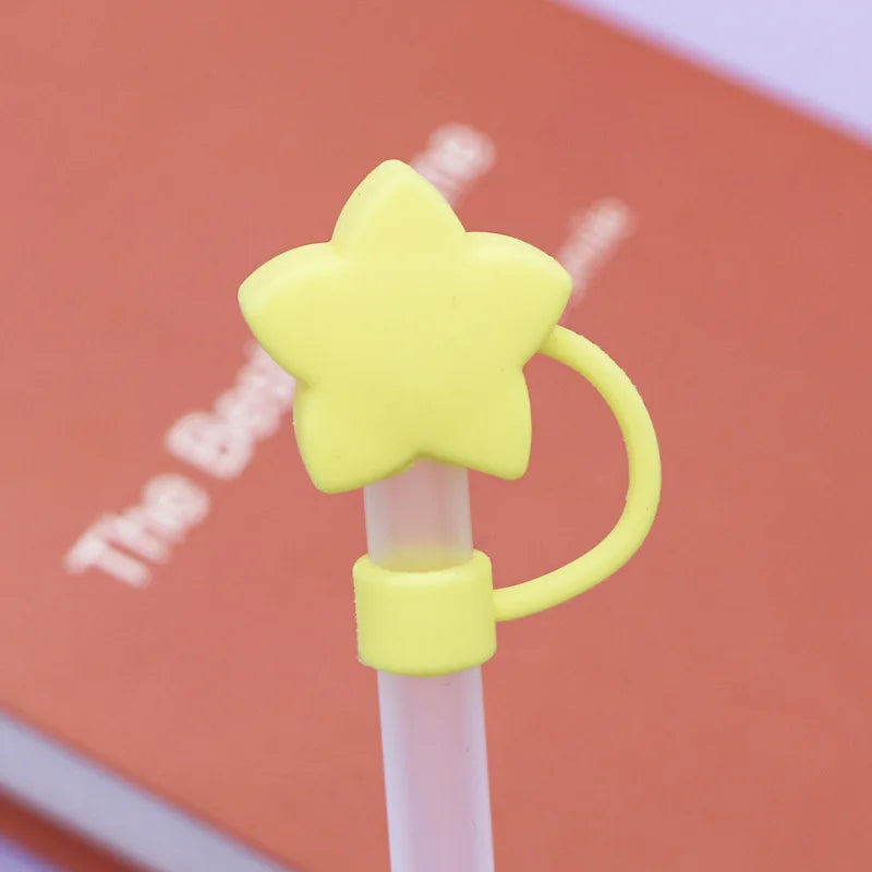 10mm Star Shape Straw Cover Compatible For Stanley 30&40 Oz Tumbler Silicone Dust Straw Cover Straw Lid Kitchen Accessories