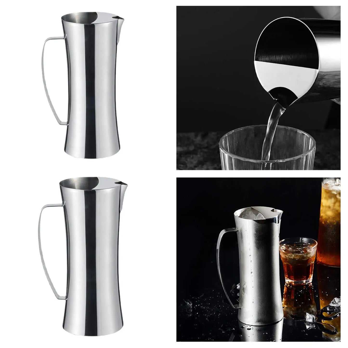 Water Pitcher with Handle Drink Dispenser Jug for Juice Cold Drinks Lemonade