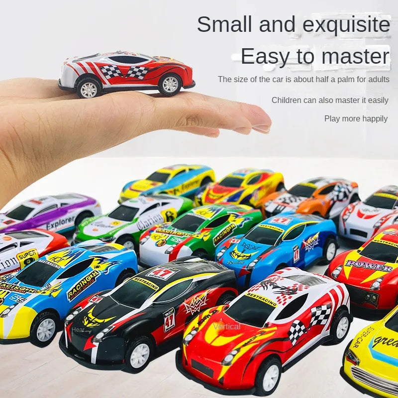 60/120Pcs Alloy Racing Cars Rebound Car Multiple Alloy Car Ornament Collectibles Children'S Toys Birthday Gift 2023 New