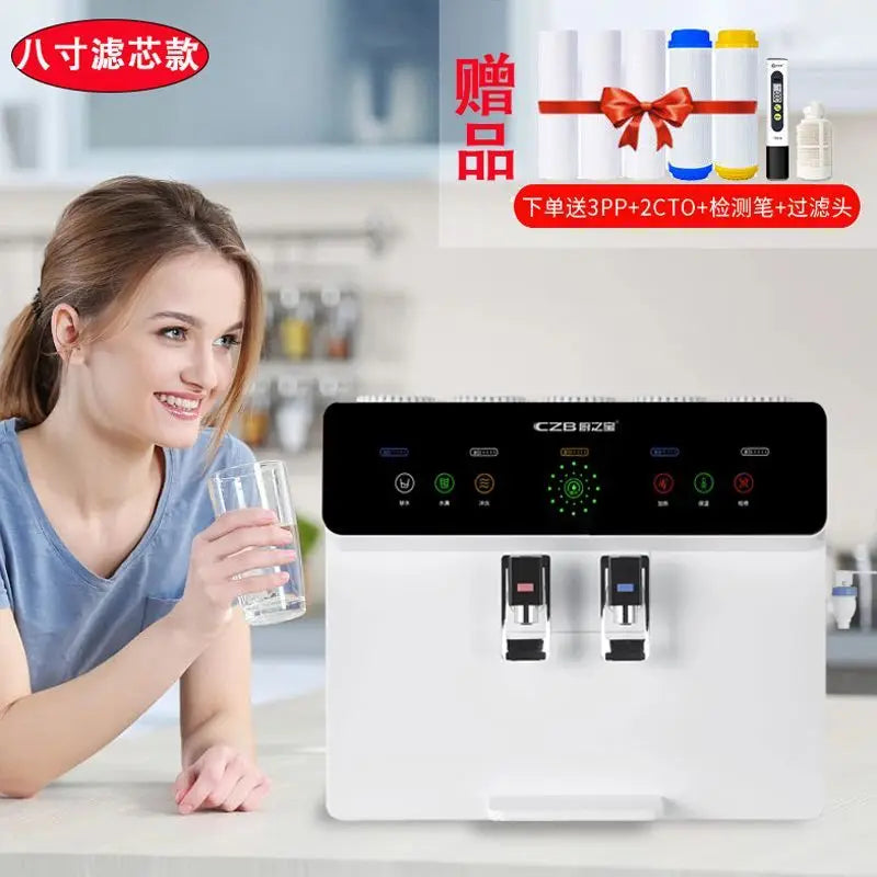 Purification and heating all-in-one  water purifier hot and cold water dispenser revers osmosis system