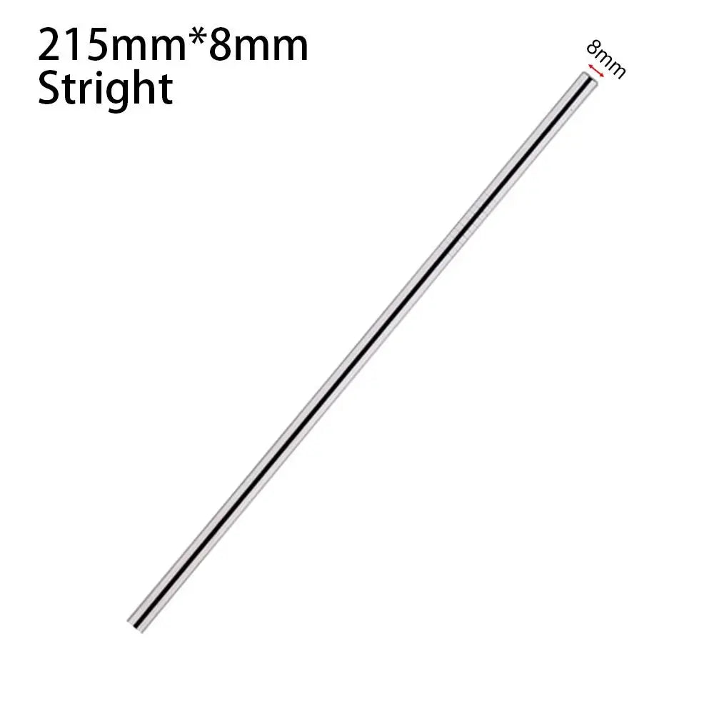 1Pcs Straight Bent Stainless Steel Straws 6mm 8mm Silver Replacement Straw Drinking Reusable for Stanley 30oz 40oz Tyeso Cup