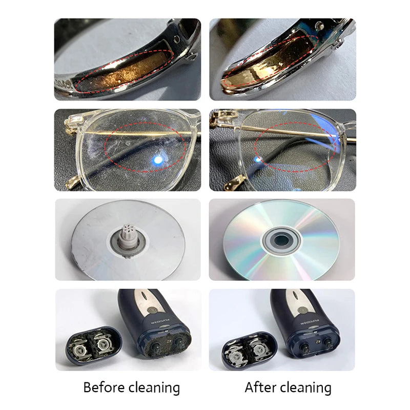 Ultrasonic Cleaner 30/50W Sonicator Bath 40Khz Degas for Watches Contact Lens Glasses Denture Teeth Electric Makeup Razor