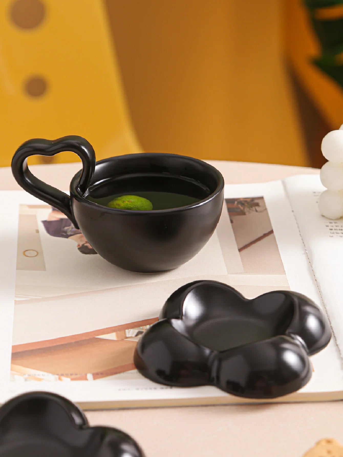 Ceramic Cloud Mug - Cute Coffee Cup Set with Detachable Coaster - Personalized for Hot & Cold Drinks, Water or Milk | 160 ml