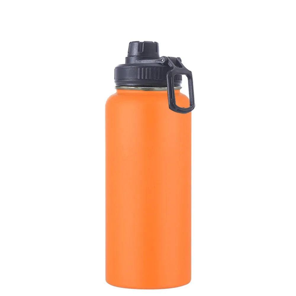 Hydroes Stainless Steel Water Bottle with Straw Lid - 18oz, 32oz, 40oz, Vacuum Insulated Flask for Sports & Outdoors | 2L Capacity