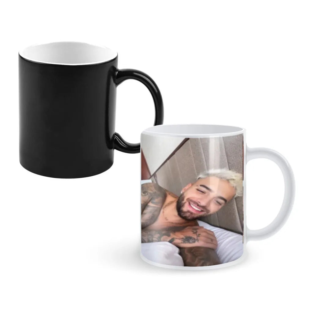 Maluma Magic Hot Cold Heat Temperature Sensitive Color-Changing Coffee Tea Milk Mug Cup