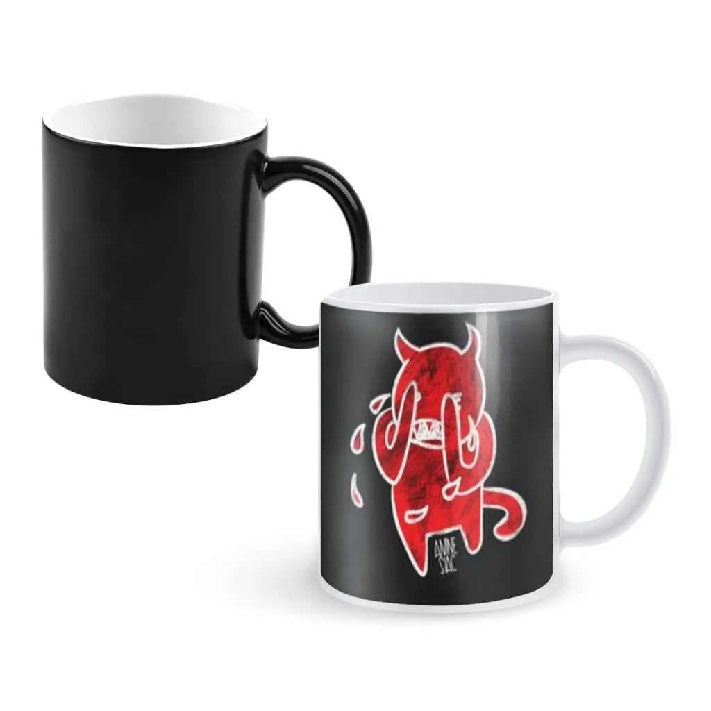 Rock Band Radiohead Music Art Nordic Magic Hot Cold Heat Temperature Sensitive Color-Changing Coffee Tea Milk Mug Cup